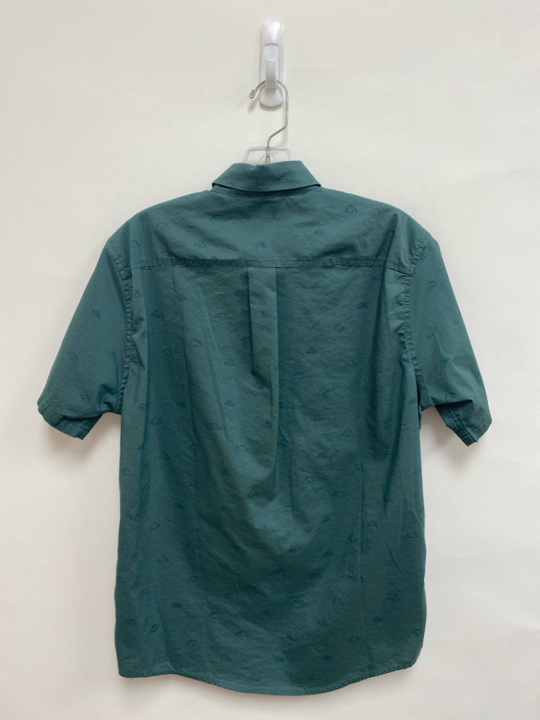 Eddie Bauer Size S Dark Teal Green Navy Camping Men&