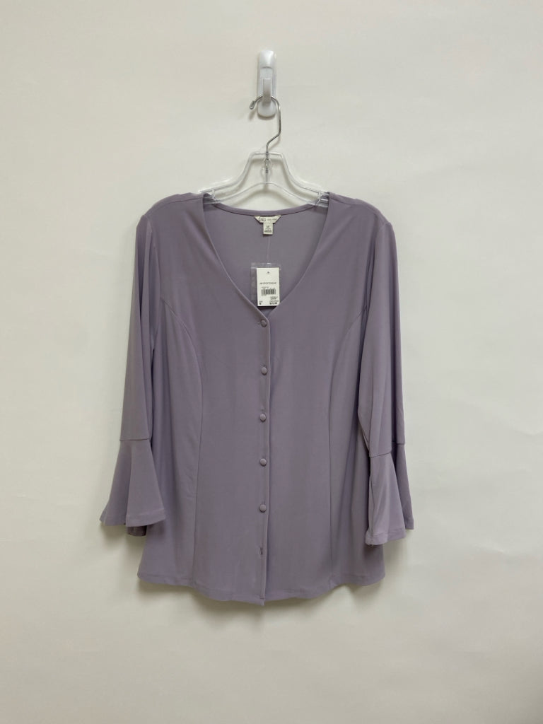 NWT CATO Size M Lavender 3/4 Sleeve Ladies Top