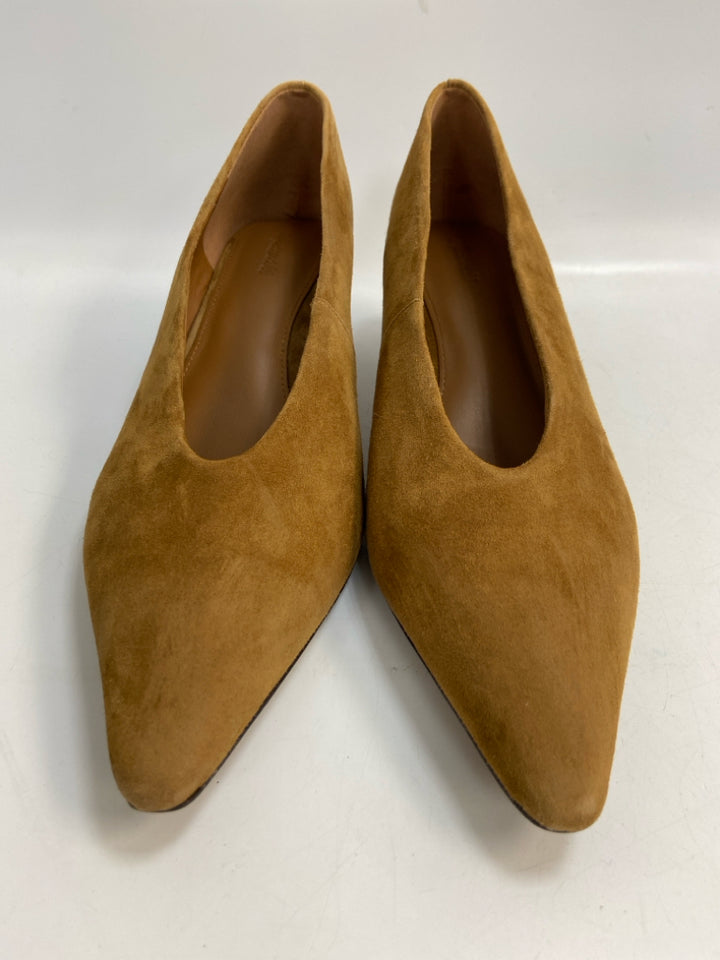 Madewell US Shoe Size 10 Chestnut Suede Heels
