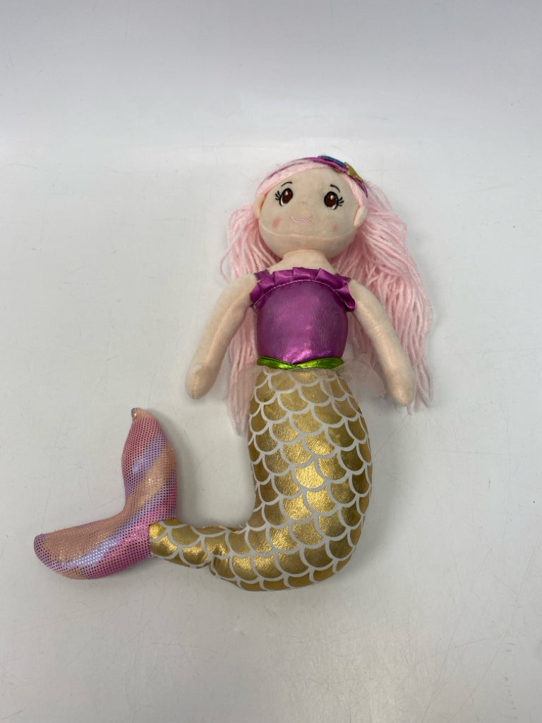 Pink/Purple Gold Stuffed Doll