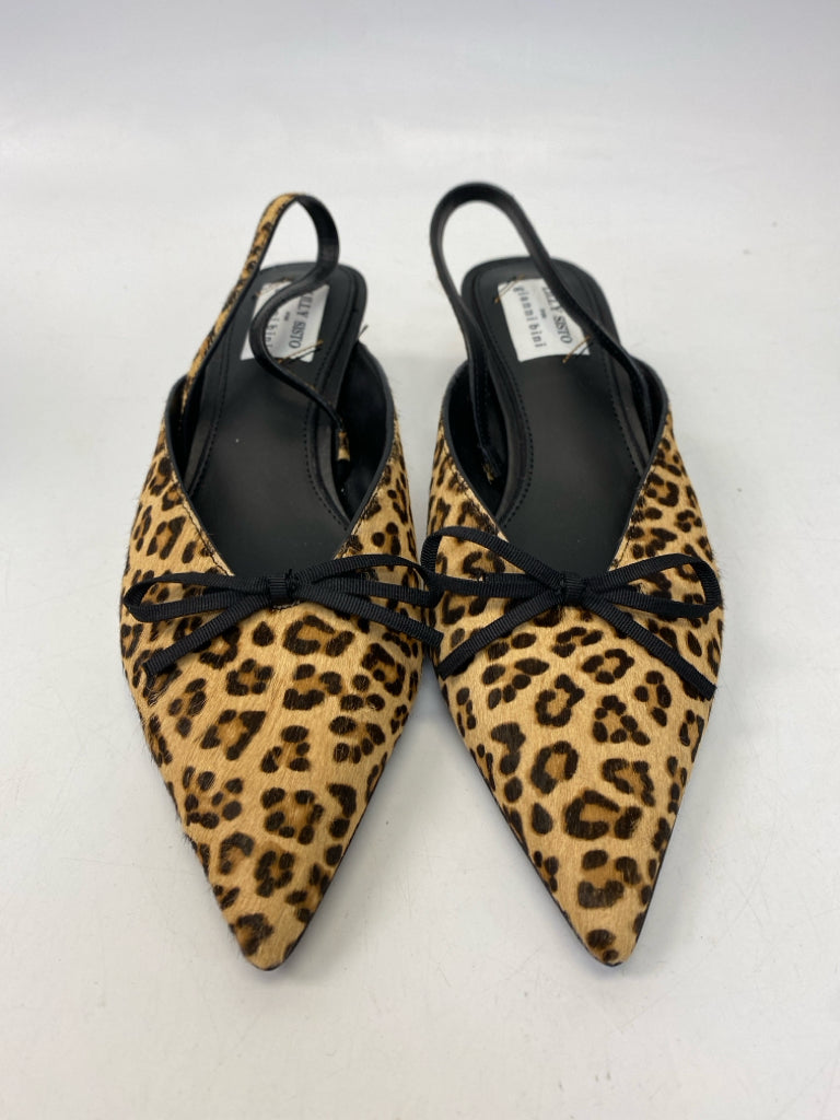 Gianni Bini US Size 7 Brown Black Animal Print Heels