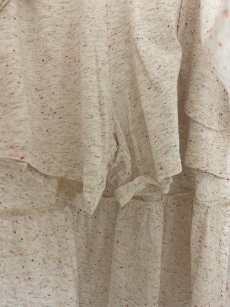 Lands End SIZE 14/16+ Cream Multi Color Speckle Girl&