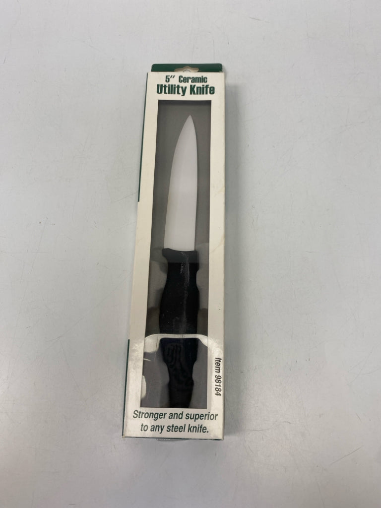 NEW/BOX Black Cutlery