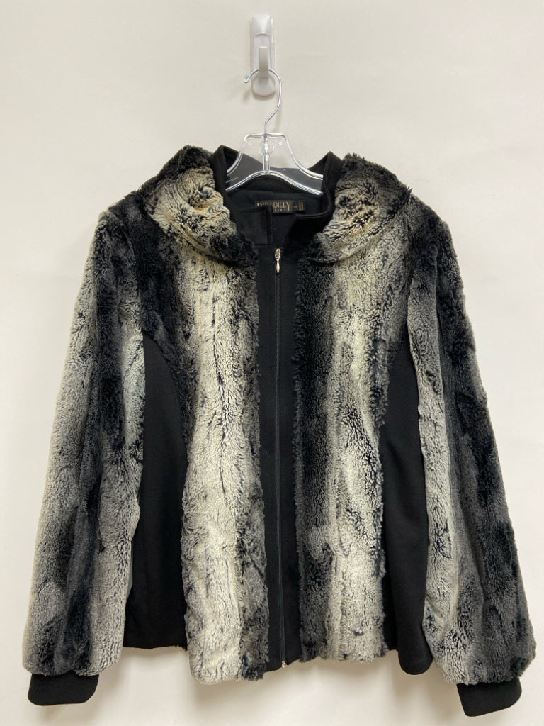 Picadilly Size S Black Gray Hooded Ladies Jacket
