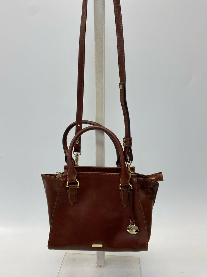 Brahmin Dark Brown Leather Handbag