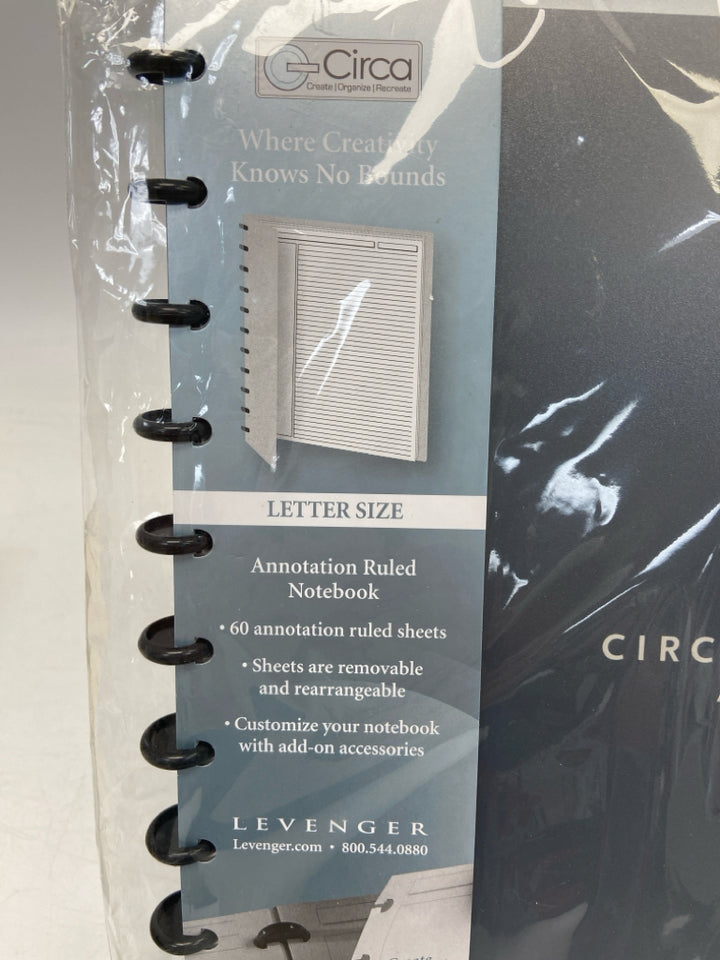 Levenger Yellow Softolio Leather Notebook Cover,Insert &amp; Discs w/Box