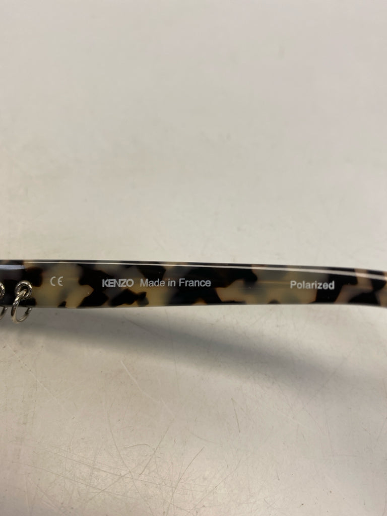 Kenzo Paris Gray Black Tortoise Shell Sunglasses