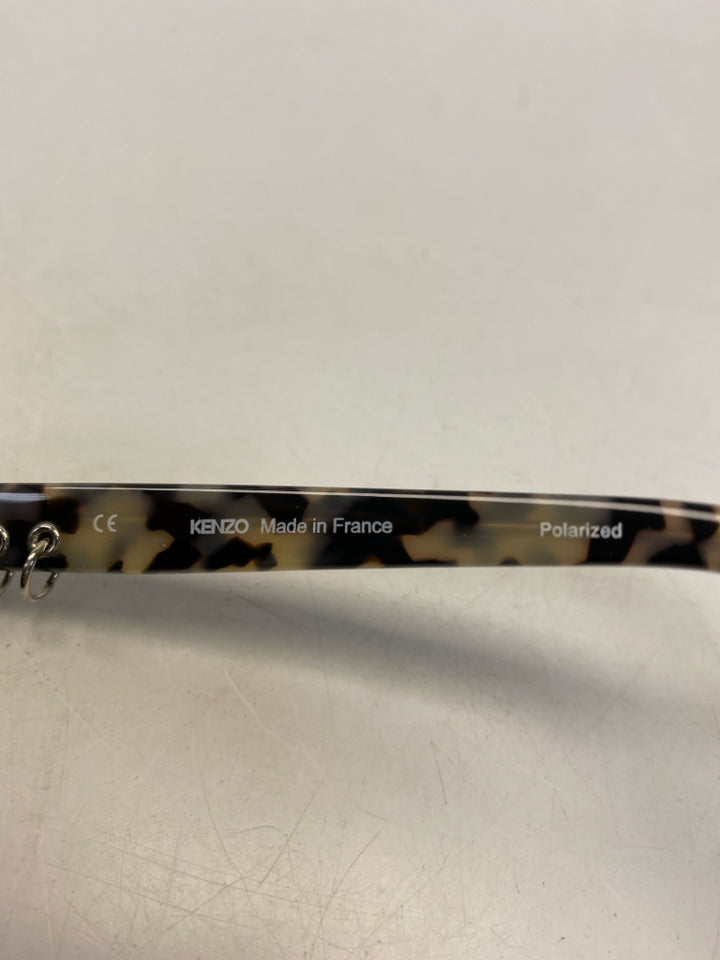 Kenzo Paris Gray Black Tortoise Shell Sunglasses