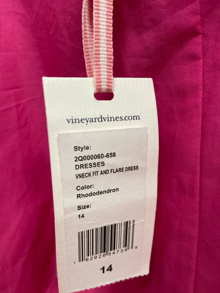 NWT Vineyard Vines Size 14 Pink Sleeveless Ladies Dress