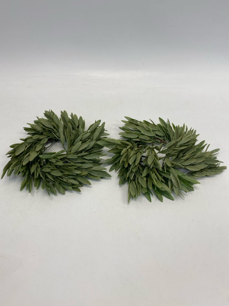 Green Leaves Candle Ring (s)
