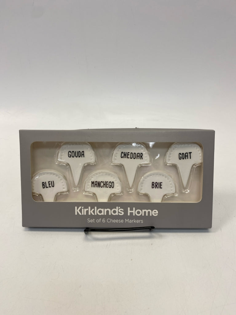 NEW/BOX Kirkland White Black Words Misc. Kitchen