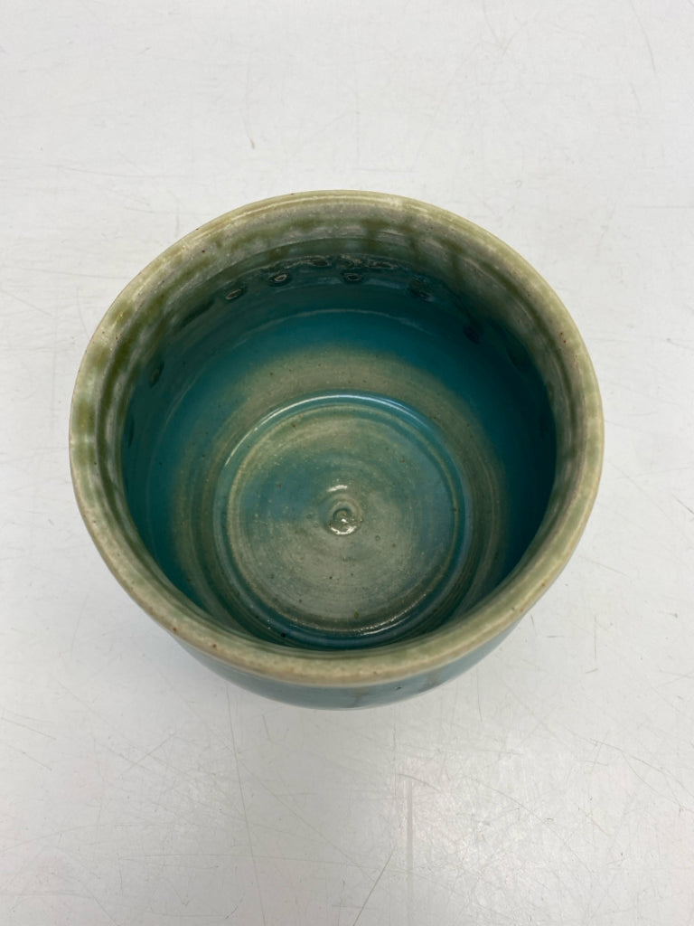 Turquoise Pottery Planter