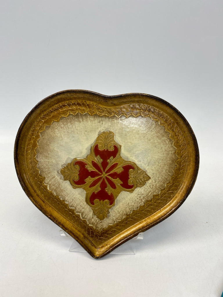Gold Red Tray