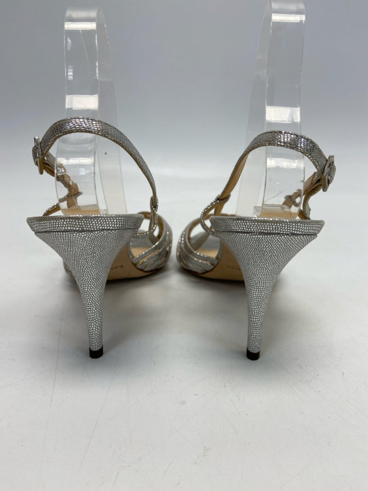 Kate Spade  Size 10 Silver Shimmery Sandals