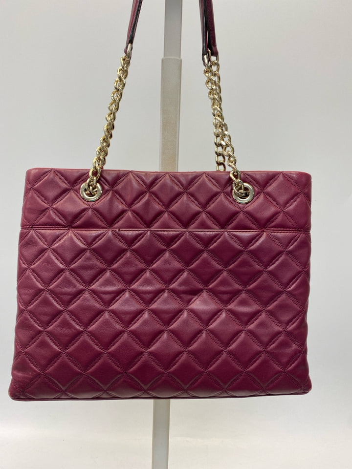 Kate Spade Burgundy Quilted Handbag