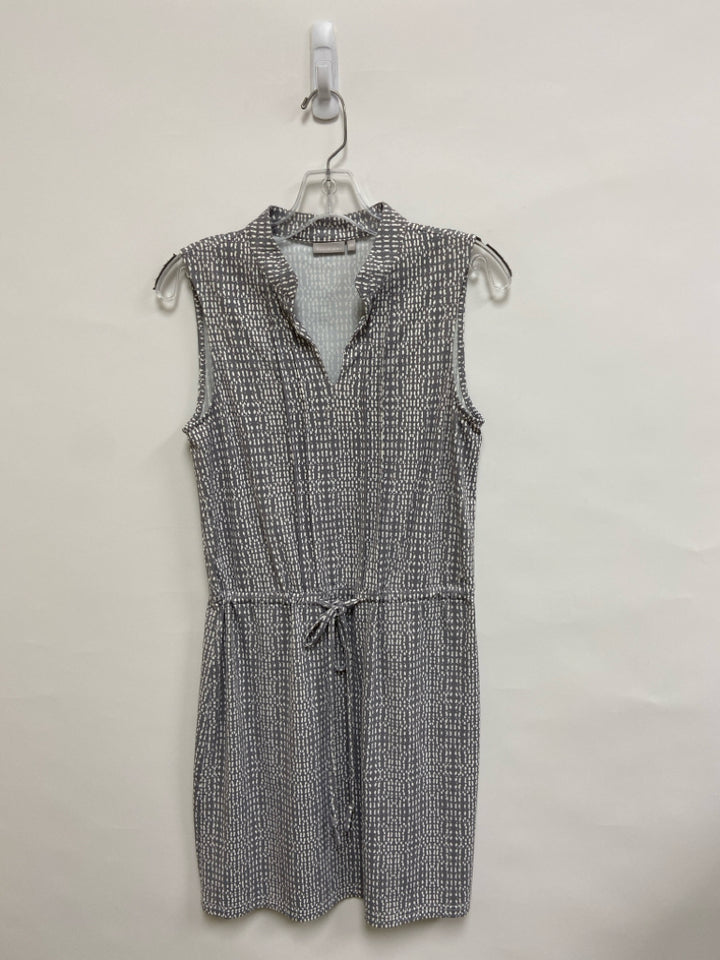 Ellie Kai Size XS Gray White Shapes Sleeveless Ladies Dress