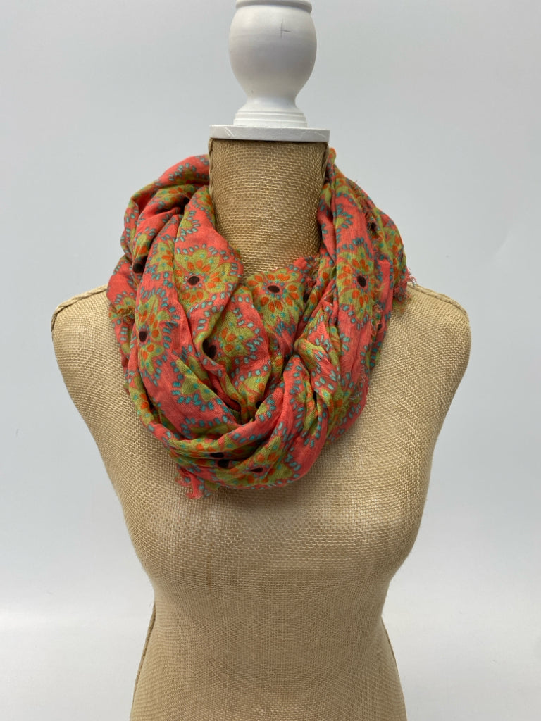 NWT Natural Life Pink Green Floral Scarf