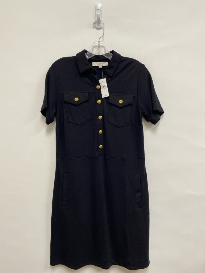 NWT LOFT Size 2 Black Gold Buttons Ladies Dress
