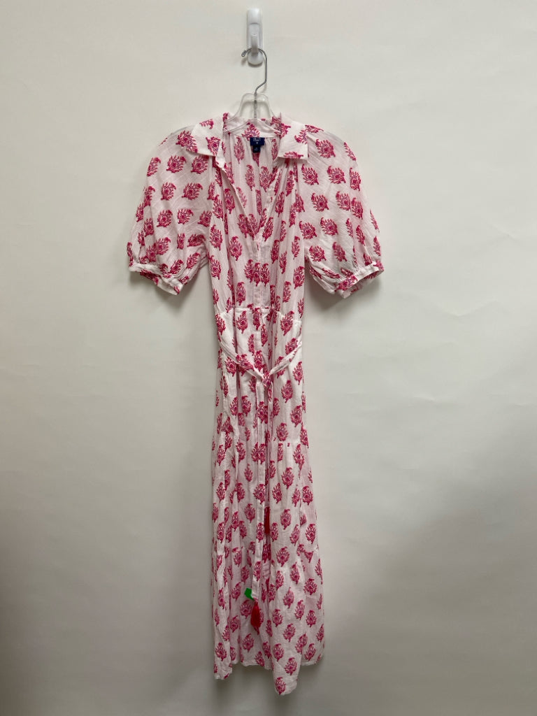 Roller Rabbit Size XS White Magenta Print Ladies Dress