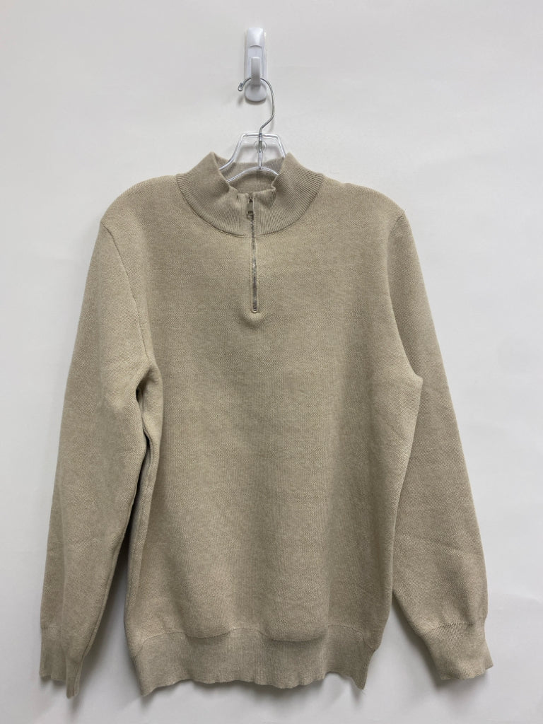 COOFANDY Size L Khaki Pullover Men&