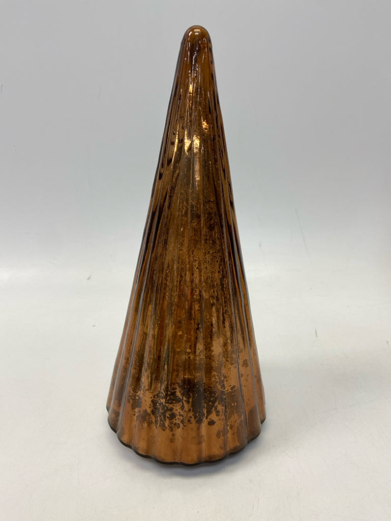 Copper Ribbed Mercury Glass Christmas