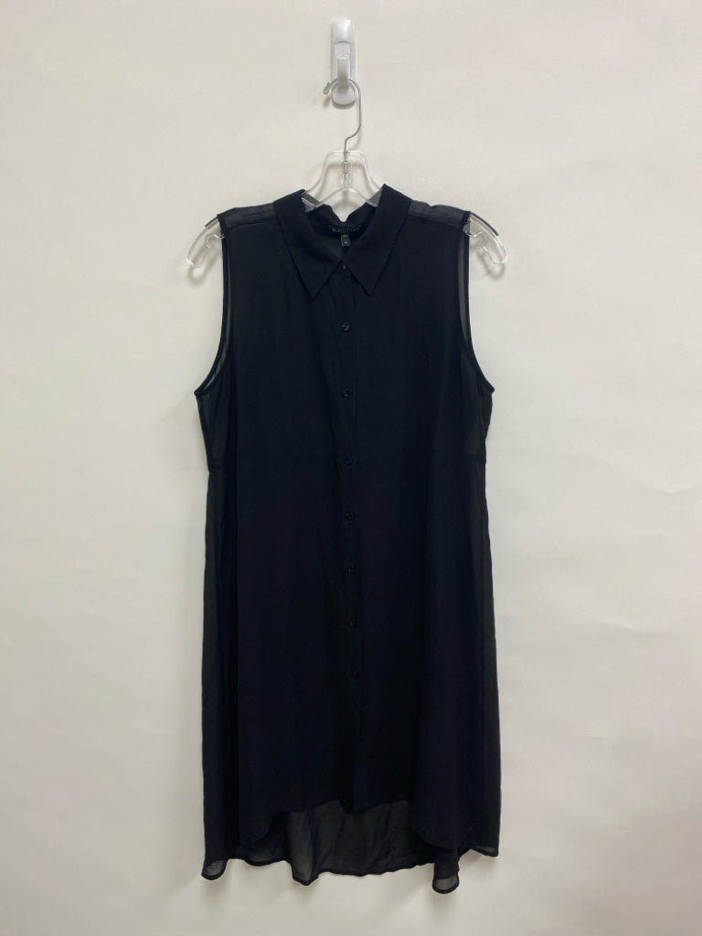 Eileen Fisher Size LP Black Sleeveless Petite Top