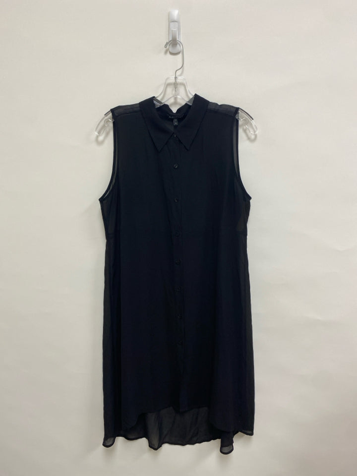 Eileen Fisher Size LP Black Sleeveless Petite Top