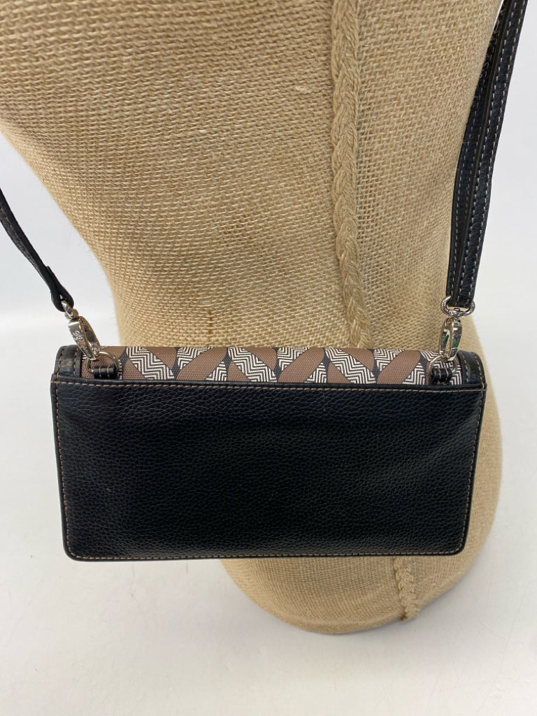 Brighton Black Cream/Bronze Print Crossbody