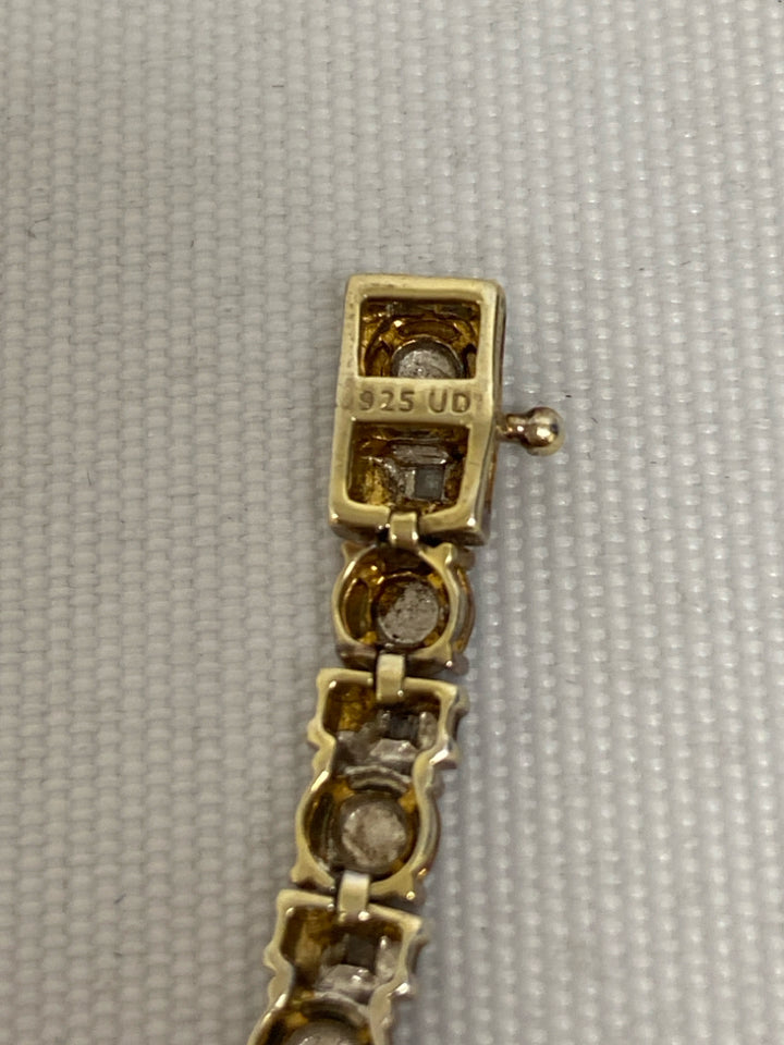 Gold Color Clear Diamond Bracelet
