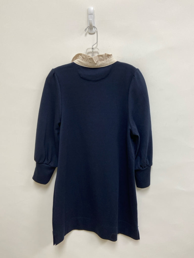 Pomander Place Size S Navy White Long Sleeve Ladies Dress