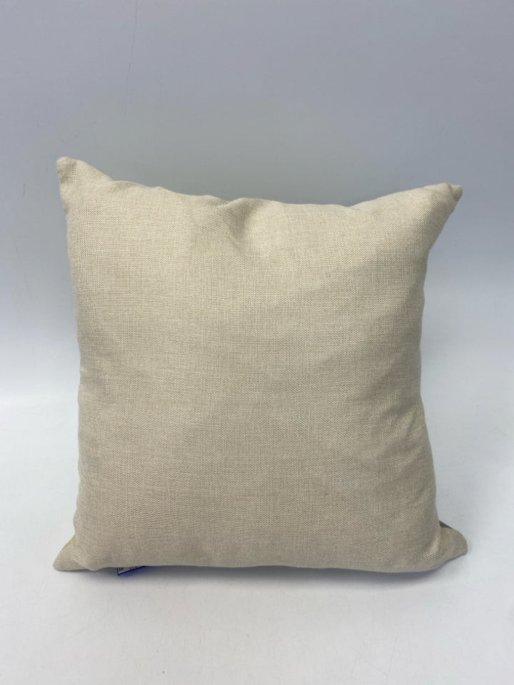 Gray Cream Petals Pillow