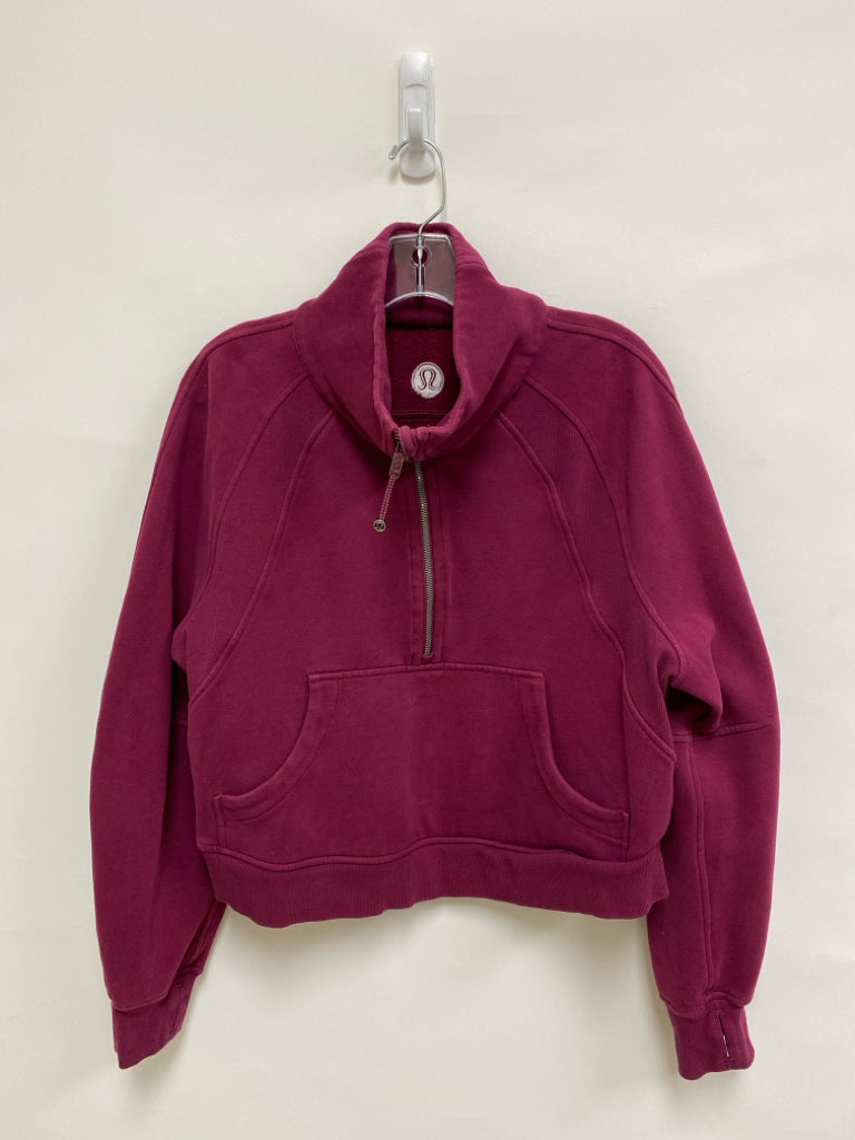 Lululemon Size M Burgundy Ladies Pullover