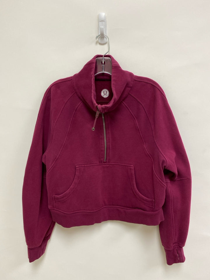Lululemon Size M Burgundy Ladies Pullover
