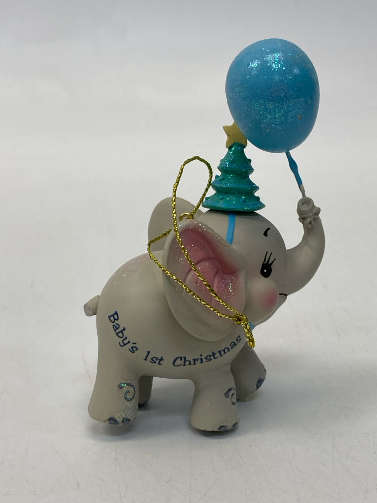 Gray Blue Ornaments