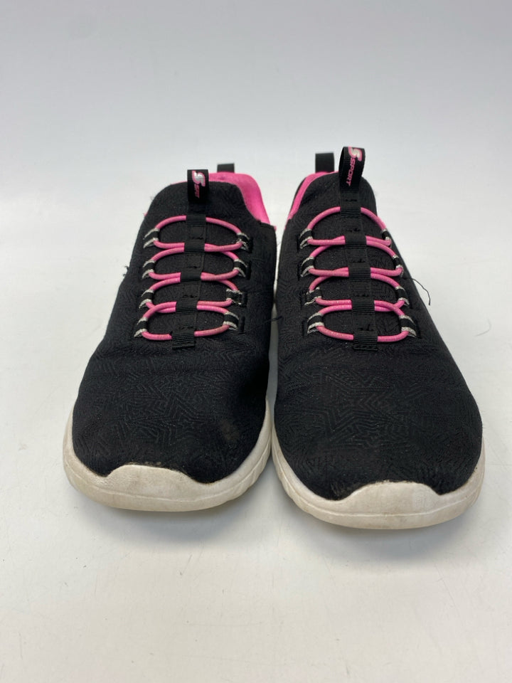 Skechers  Size 5 Black Pink Sneakers