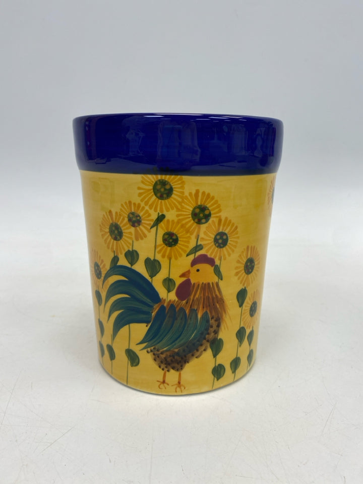 Yellow Multi Color Rooster Misc. Kitchen