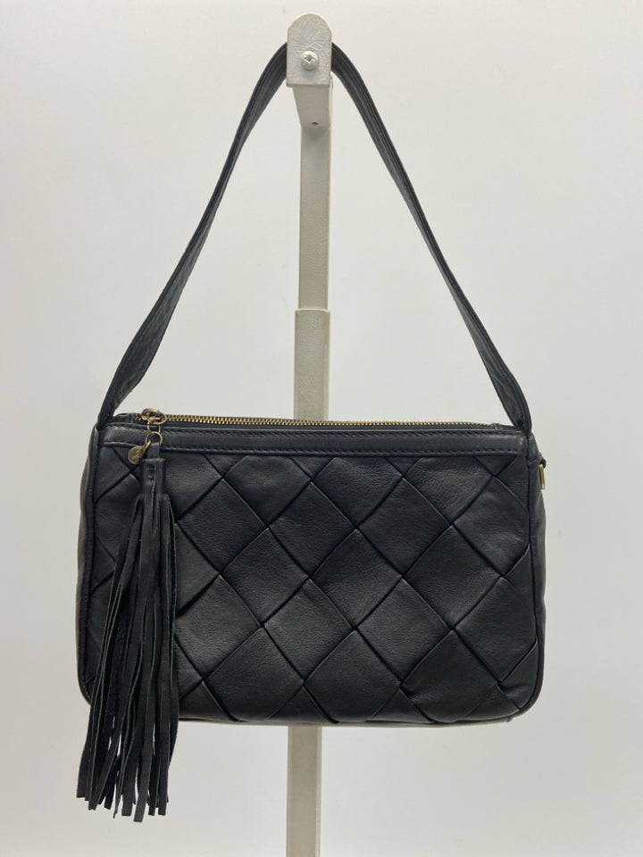 Hobo Black Leather Handbag