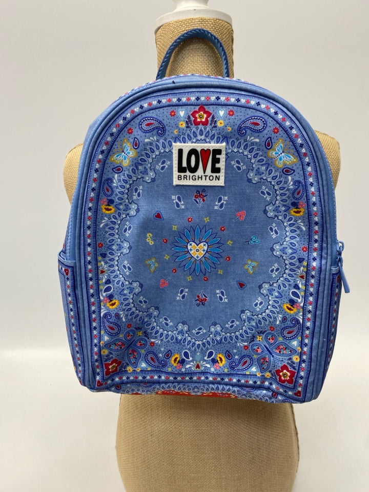 Brighton Blue Red Bandana Backpack