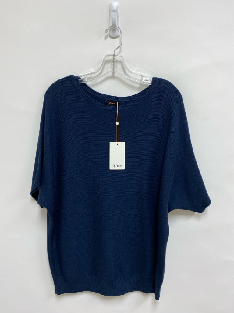 NWT Quince Size L Navy Batwing Ladies Sweater