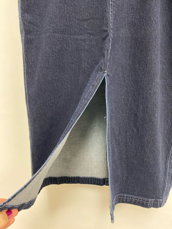 Pilcro Size 10 Dark Blue Denim Ladies Skirt