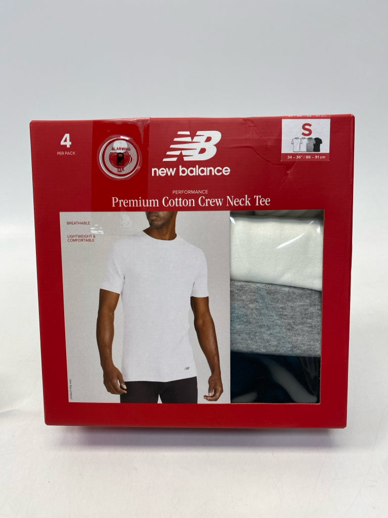 NEW/BOX New Balance Size S White Gray/Black Men&