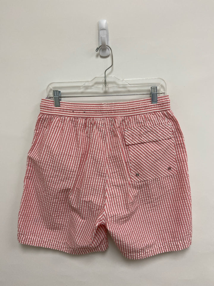 Brooks Brothers Size M Pink White Striped Men&