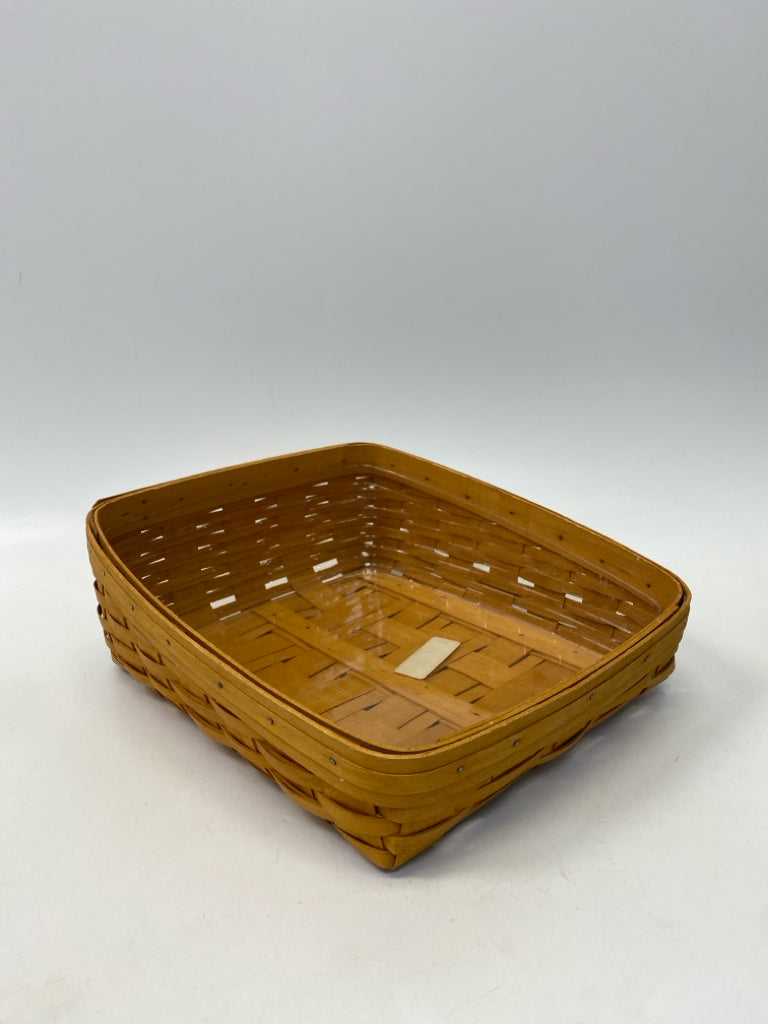 Longaberger Brown Woven Wood Basket