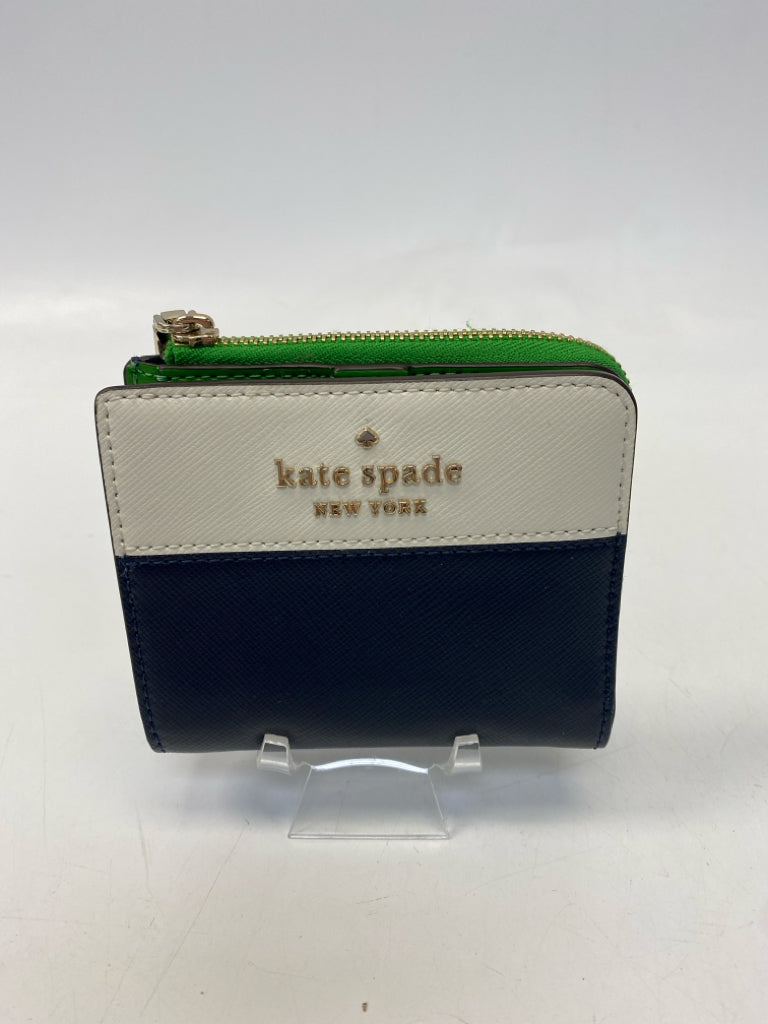 Kate Spade Cream/Navy Green Wallet