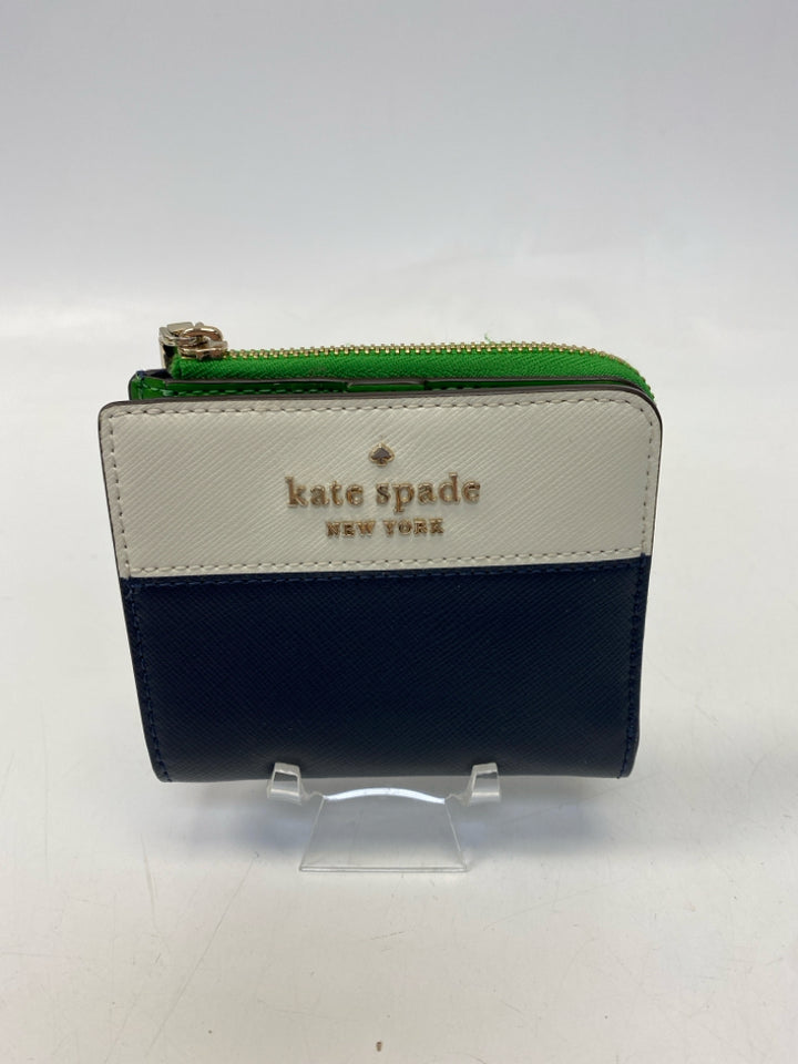 Kate Spade Cream/Navy Green Wallet