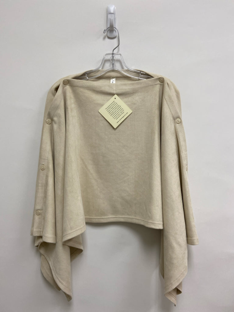 NWT Size S Beige Texture Poncho Ladies Jacket