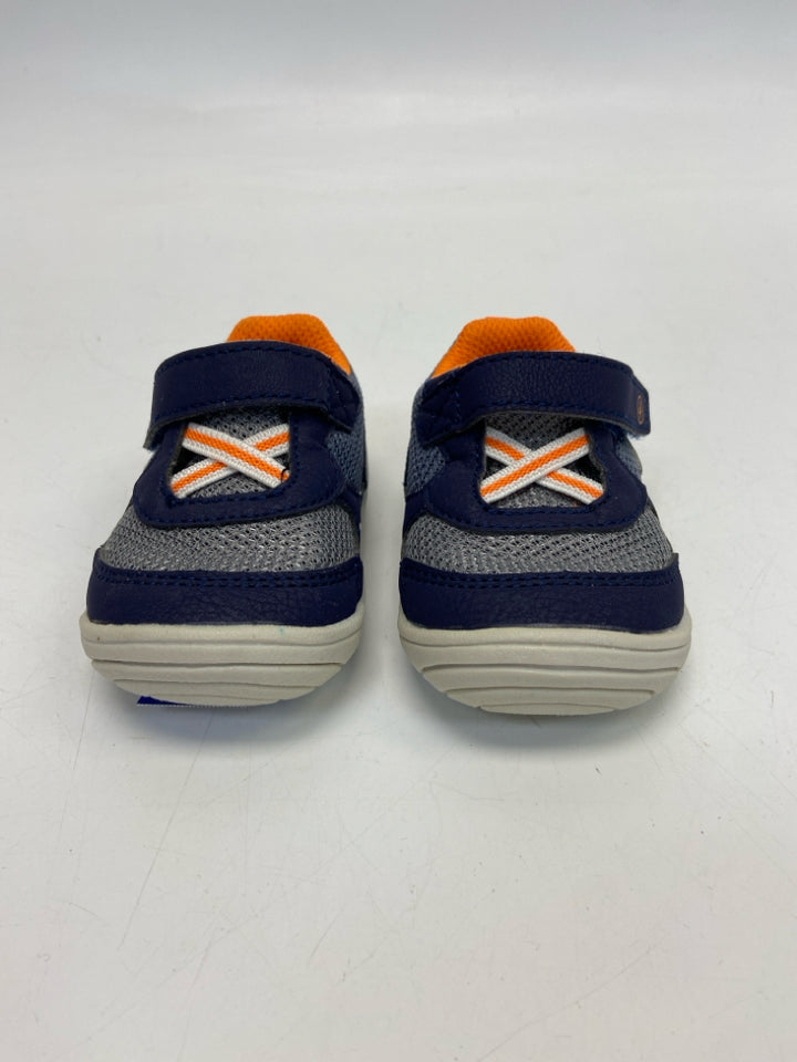 Stride Rite SIZE 3 Blue Gray/Orange Boy&