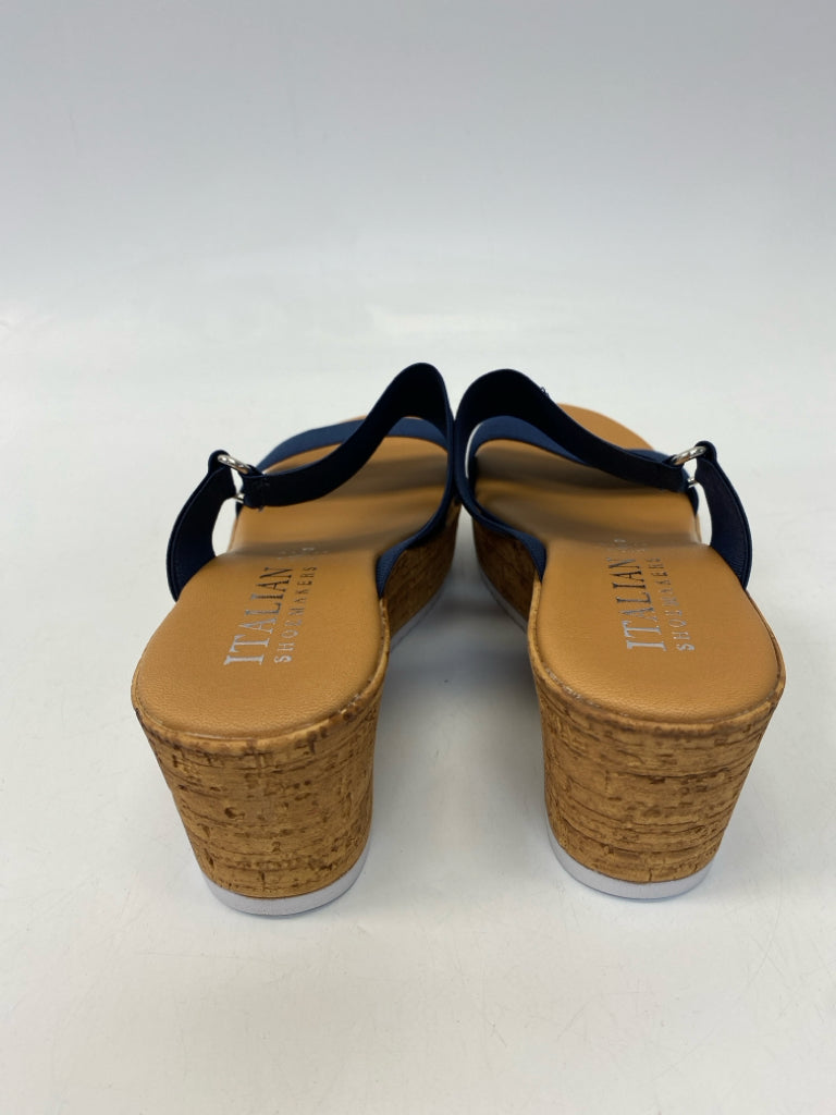 ItalianShoemaker  Size 6 Navy Sandals