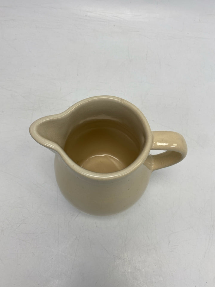 Tan Blue Striped Pottery