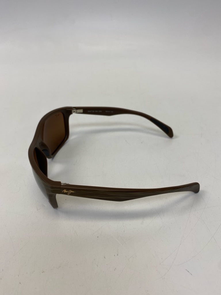 Maui Jim Brown Wood Grain Sunglasses